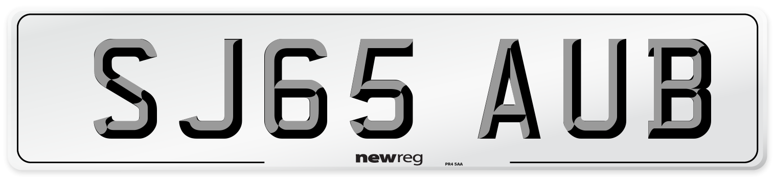 SJ65 AUB Number Plate from New Reg